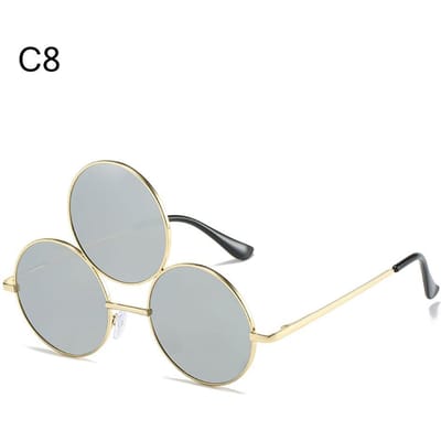 Cosplay Halloween Lunettes Trois Yeux Dieu Chinois Erlang Troisième Œil Lunettes de Soleil Design Unique gray