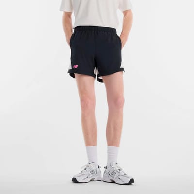 New Balance Tournament Novelty Shorts Heren-zwart, wit