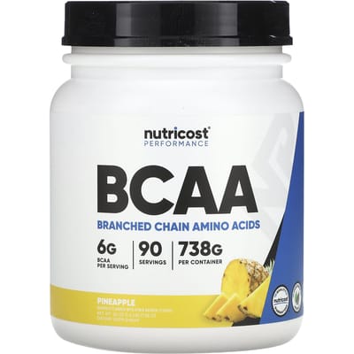Nutricost, Performance Athlétique, BCAA, Ananas, 1,6 lb (738 g)