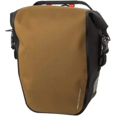 AGU Clean Shelter Enkele Fietstas - 100% Waterdicht - Click'nGo - Rolltop - Met Reflectie - 17 Liter - Armagnac