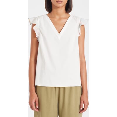 Paul Smith Womens Top White Maat: 36 | Blouses Outlet | Dames | Wit