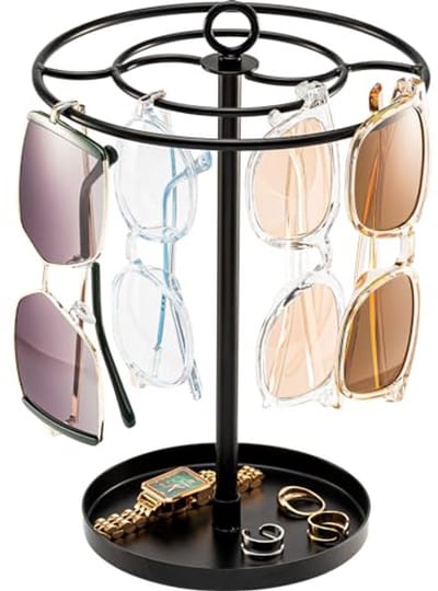 ProCase 360 Degree Rotating Glasses Stand, Multiple Glasses Holder, Sunglasses Holder, Sunglasses, Organizer for Up to 20 Glasses, Glasses Holder, Glasses Holder, Black