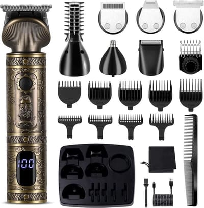MKSS® Bodygroomer Mannen - Scheerapparaat - Baardtrimmer - Body Trimmer Heren - Zwart met Goud