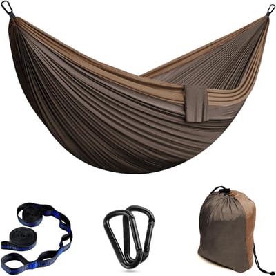 Outdoor Camping Hammocks for 2 Persons - 300 x 200cm Ultralight Portable Travel Hammock up to 300kg Load Capacity - Perfect for Garden, Beach, and Double Hammock
