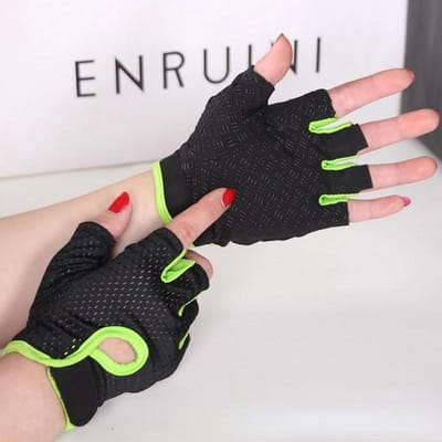 Gants d'entraînement de fitness sans doigts pour la salle de sport Gants de cyclisme et de moto pour hommes et femmes Gants pour activités sportives d'été en extérieur Utilisation pratique S
