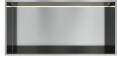 Hotbath &More BOX060L inbouwnis 30x60x10cm met verlichting RVS316