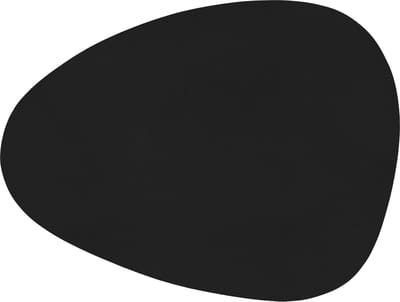 ZICZAC - Placemat TOGO - SET/6 - Dubbelzijdig - Kunstleer - 43x32 cm, zwart