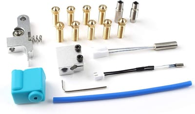 3D printer reserveonderdelen - 3D Printer Nozzles - Silicone Manche, Thermistor Verwarmbuis, Nozzle Kit, Geschikt voor diverse 3D printer modellen