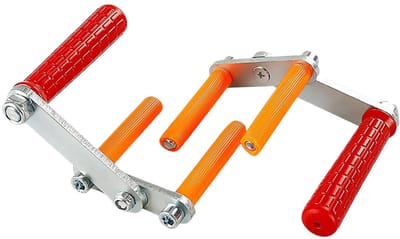 Paneeldrager - Gipsplaat tilgereedschap - Panelen Verplaatsen - Verstelbaar Klembereik - 115 kg Laadvermogen - Roodachtig Oranje
