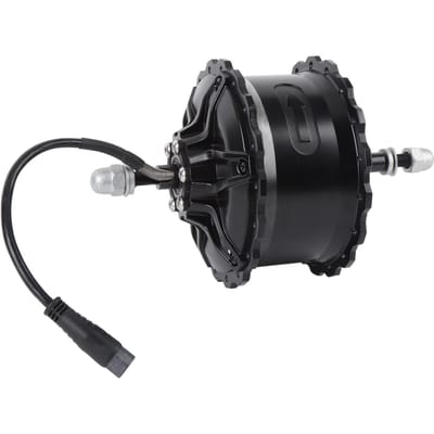Elektrische Fiets Naafmotor 48V 750W Aluminiumlegering Achterwielaandrijving Versnellingsnaafmotor met 9-aderige Adapterkabel voor Ombouw black