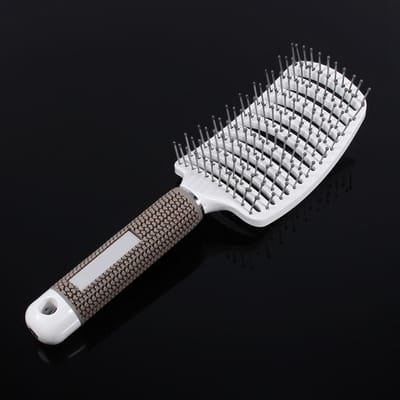 Anti static Wide Tine Curved Vent Hair Comb Brush Barber Salon Hairdressing Tool wit