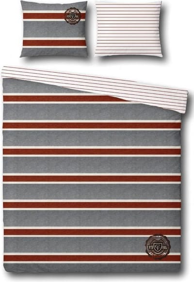 Cottonfield Campus Dekbedovertrek - Lits-jumeaux - 240x200/220 cm - Grey