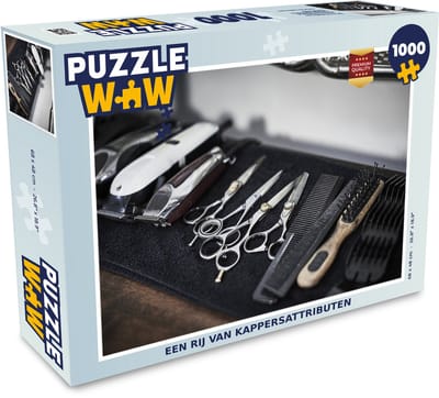 Puzzel Een rij van kappersattributen - Legpuzzel - Puzzel 1000 stukjes volwassenen
