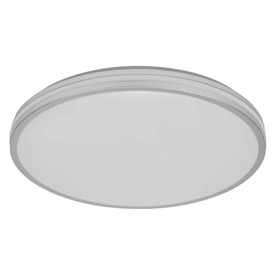 OSRAM ORBIS Caleb LED Plafondlamp 490mm, 36W, 3000K warm wit, Zilver, Metaal met Kunststof ring, IP20