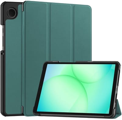 Tablet Hoes Geschikt voor Samsung Galaxy Tab A11 | Book Case met Standaard | Kunstlederen Beschermhoes | Tri-fold | Groen