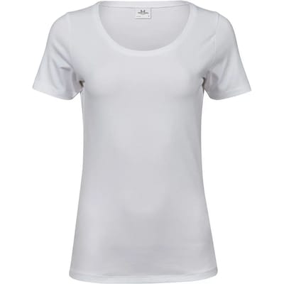 Tee Jays - Dames Stretch T-shirt - White maat S