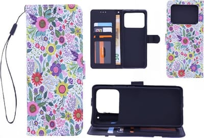 Xiaomi Mi 11 Ultra Bookcase hoesje met print - Flowers