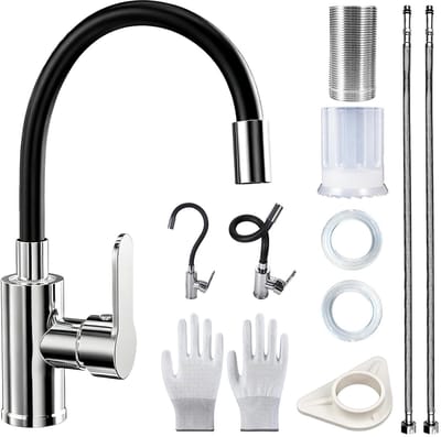 Waterkoker - Theeketel - Snel water koken - Flexibele uitloop - 109 kg - Zwart