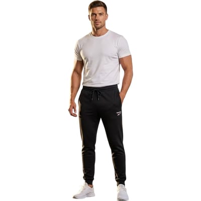 Reebok Joggingbroeken voor heren van Identity (Zwart/Wit)