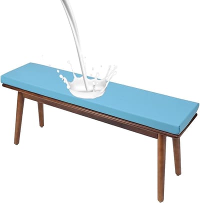 Bankkussen Waterdicht - Tuinkussen Buiten - Comfortabel Zitten - Antislip Bodem - 48x12x2 Inch - Blauw