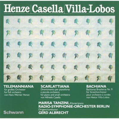 CD ALBRECHT, DEUTSCHES SO; BERLIJN - Casella;Scarlattiana CD311054H1 Schwann Musica 1988 Duitsland Klassiek Gebruikt white