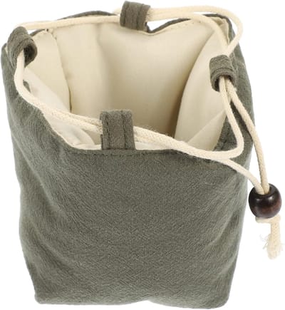 Hond Snack Tas - Traktatiezakje Puppy - Hondentraining Wandelen - Met Trekkoord - 10x9.5cm - Grijs