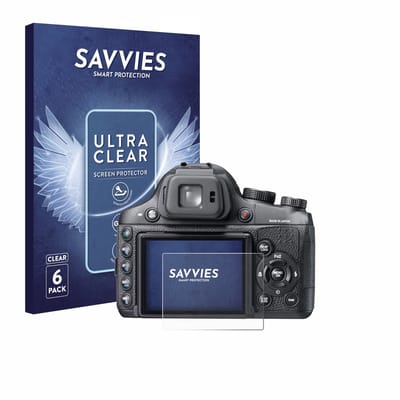 Savvies - Screenprotector voor Fujifilm FinePix X-S1 - Folie Beschermfolie transparant 6 Stuks