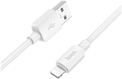 Hoco X96 2.4A Fast Charge USB naar Lightning Laadkabel 1M Wit