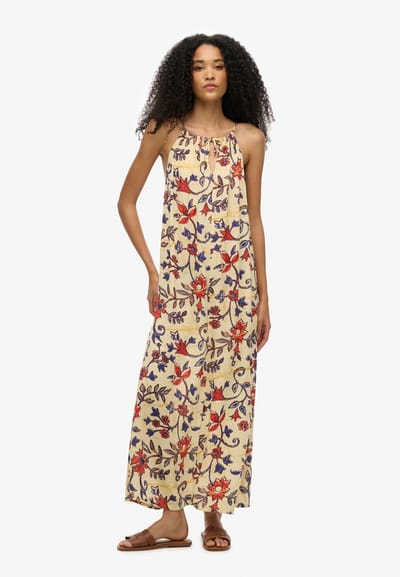 Superdry - Beach camimaxi-jurk - Dames - Jurken