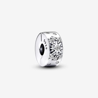 Fler® | Bedel | Past op populaire bedelarmbanden (standaard - 3mm) | Sprankelende Zon en Halve Maan Clipbedel | Hangbedel Charm | 925 sterling zilver | Transparante zirkonia | Armband Kraal | Valentijnsdag Cadeau | Sinterklaas kado | Kerstcadeau