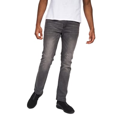 Crosshatch Heren Svelte Stretch Jeans (Grijs wasgoed)