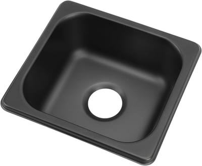 Gegalvaniseerde RVS Camperwasbak 175 x 160 x 70 mm, Inbouwwasbak voor Boot en Caravan - Ideaal voor Keuken en Buitengebruik