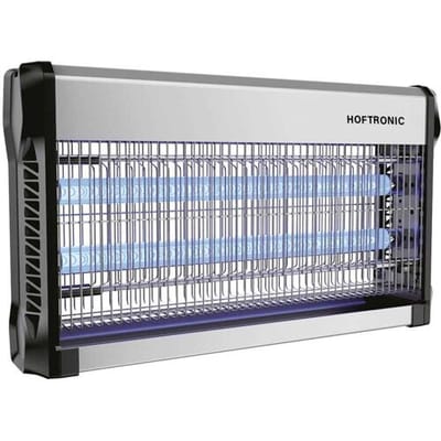HOFTRONIC LED-muggenlamp - 13W - UV-insectenlamp - 3500V - Geschikt voor 100m² - IP20 voor binnen - Zwart/zilver - Kettinglengte van 60cm