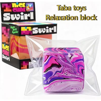 IJsgevoel Squishy Kubus Speelgoed, Langzaam Rijzend Jelly Stressverlichter, Sensorisch Fidget Speelgoed voor Kinderen Volwassenen, Klaslokaal Prijs Vakantiecadeau lichtgroene kleur