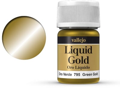 Vallejo Hobbyverf - 70795 Liquid Green Gold Verf potje - 35 ml
