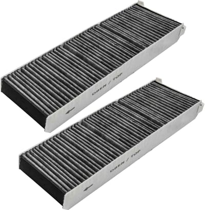 Multaparts® koolstoffilter geschikt voor Bora downdraft afzuigsystemen | SET VAN 2 STUKS | Actieve koolstof tegen geurtjes | Geschikt voor Bora PUAKF, PURE, X Pure, S Pure 2, PURU | 43 x 13 x 5 cm