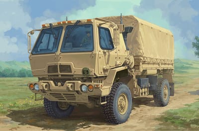 Trumpeter Modelbouwpakket Militaire voertuigen - 01097 M1078A1P2 LMTV - Amerikaanse Militaire Truck Plastic - 1:35 - Modelbouw