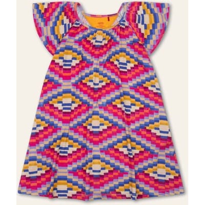 Oilily Dsunny Jurk- maat152/12yr Roze Glo