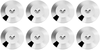 8 Stuks Spike-Onderleggers – Universele Koperen Schokdempers Voor Luidsprekers & Versterkers (Zilver), Set Van 8