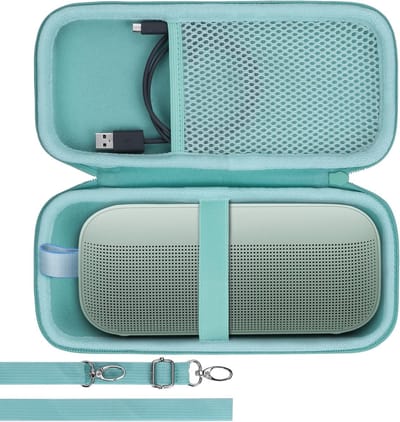 Duurzame Hard Case voor Bluetooth Draagbare Speaker - Geschikt voor Bose SoundLink Flex - Mint Groene Bescherming en Stijl