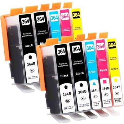 10x 364XL Compatibele Inktcartridges voor HP 364 364 XL voor HP Photosmart 5520 5510 5520 5524 Deskjet 3520 Officejet 4622 4622
