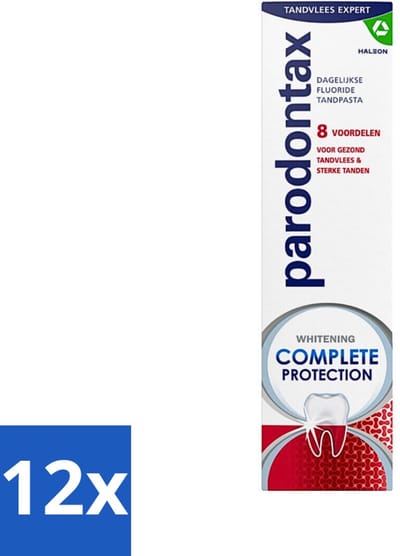 Parodontax - Tandpasta - Complete Protection - Extra Fresh - 75 ml - Voordeelverpakking - 12 stuks