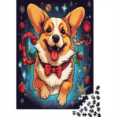 Kerstdieren Puzzel - 1000 Stukjes - Creatieve Ontspanning - Premium Gerecycled Karton - 75x50cm