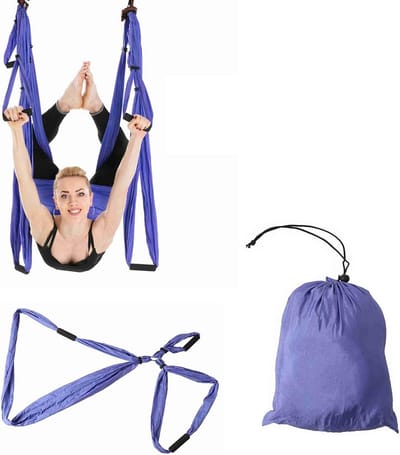 Aerial Yoga Hangmat Set voor Stretching en Pilates - Inversie Swing Slinger voor Thuis en Studio