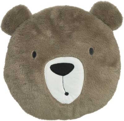 Home & Styling Dieren sierkussen - kinderkamer - beer - bruin - 30 cm - polyester - cadeau