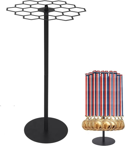Draaibare Medaille Houder voor Sportprijzen - Ruimte voor Meer dan 45 Medailles voor Basketbal, Hardlopen en Gymnastiek