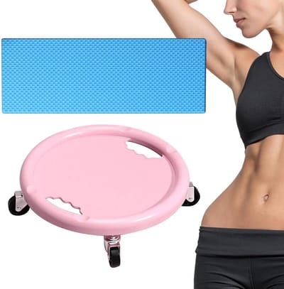 Abdominale Wiel - Fitness Roller - Kern Versterken - 360 Graden Draaibaar - 150 kg Belastbaar - Roze