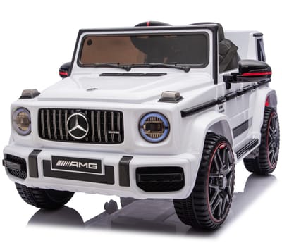 Mercedes G63 AMG Cabrio 12V Kinderauto Wit