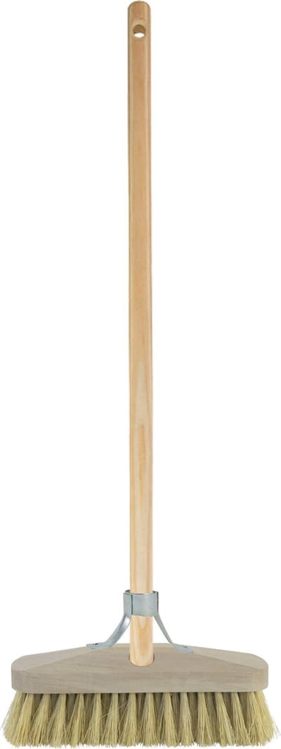 Betra Buitenbezem - FSC hout - natuurvezel - 23 x 140 cm - tuinbezem/schrobborstel