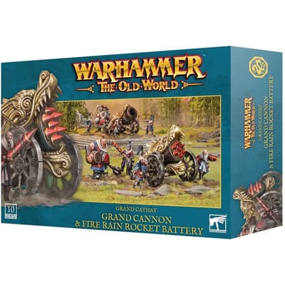 Beeldje Games Workshop Warhammer ToW - Grand Cathay Grand Canon et Batterie de Fusées Pluie de Feu